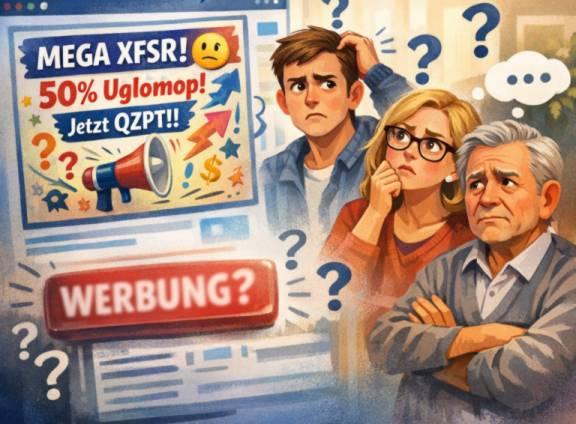 Tag des Design s: viele Menschen reagieren auf eine Werbung nicht, weil sie die Botschaft einfach nicht verstehen