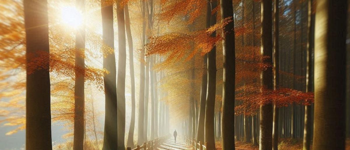 Herbstmarketing mit raschelndem Laub 